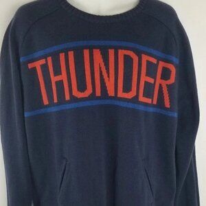 UNK Oklahoma City Thunder NBA Mens Knit Sweater With Pockets Size L